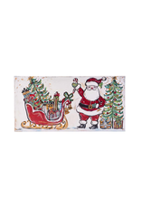 Glory Haus Holly Jolly Santa Sleigh Canvas