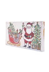 Glory Haus Holly Jolly Santa Sleigh Canvas