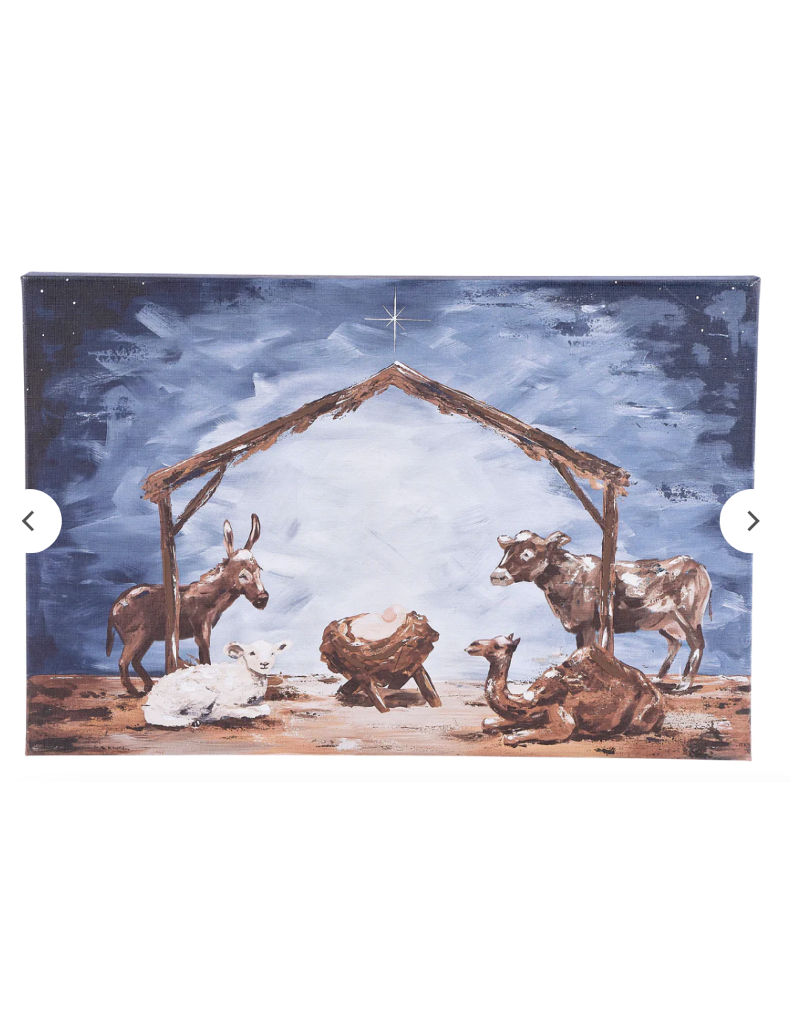 Glory Haus Starry Night Nativity Canvas Small
