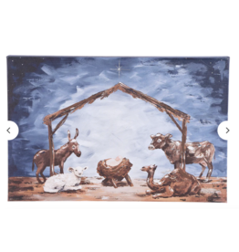 Glory Haus Starry Night Nativity Canvas Small