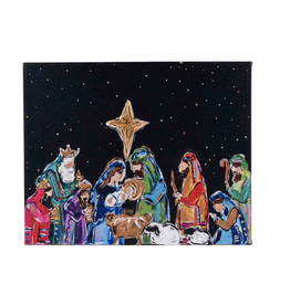 Glory Haus Nativity at Night Canvas, Small