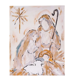 Glory Haus Neutral Nativity Canvas