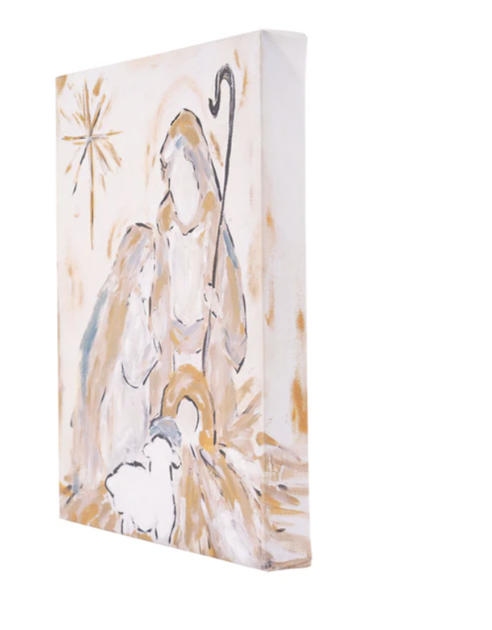 Glory Haus Neutral Nativity Canvas