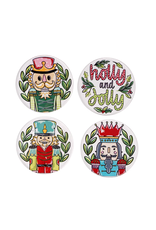 Glory Haus Holly Jolly Nutcracker Coaster, set of 4