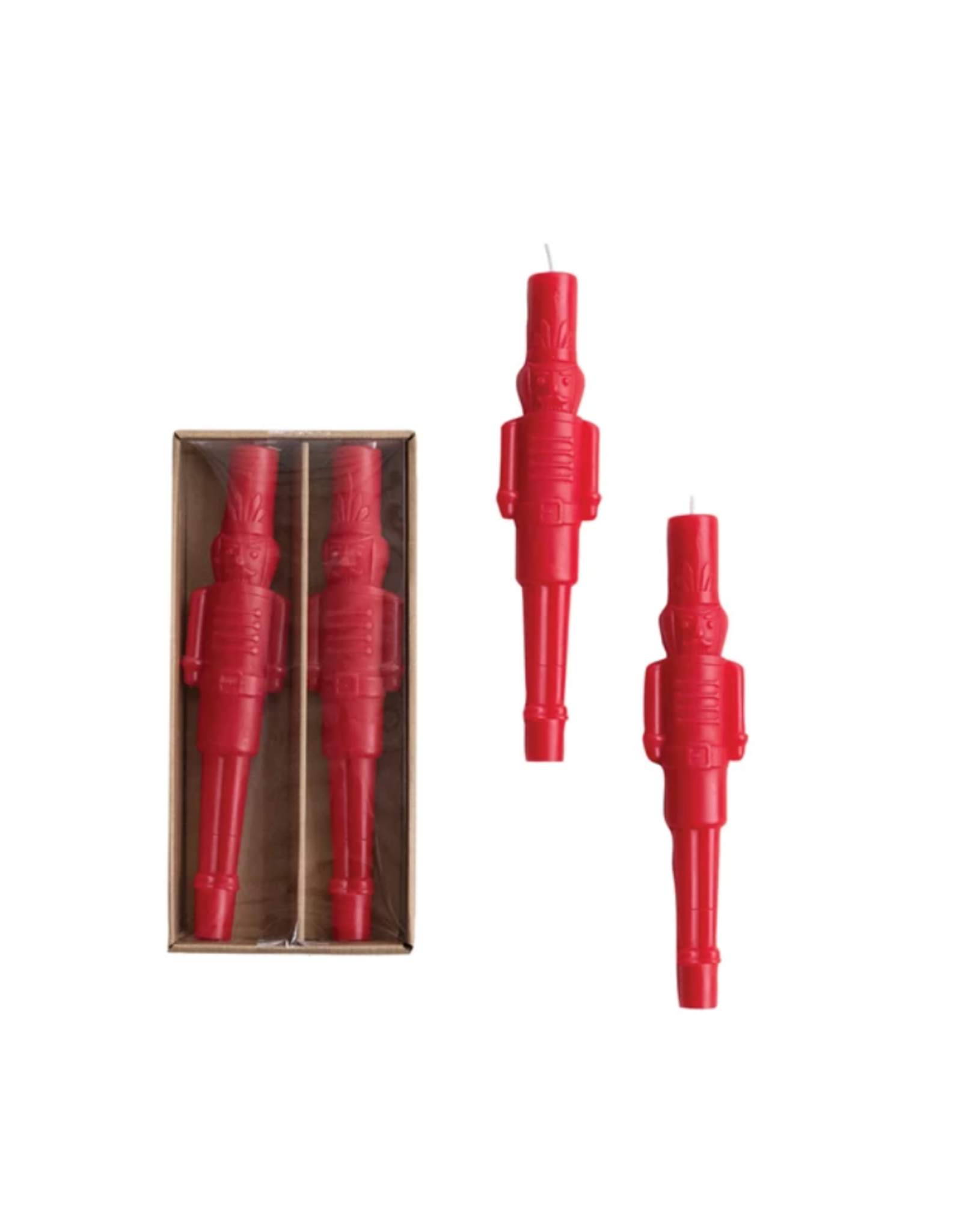 Creative Co-Op 10" Nutcracker Taper Candles