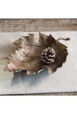 PD Home & Garden Antique Gold Leaf Tray