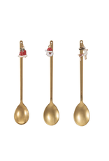 Creative Co-Op Gold Spoon/ Holiday Charm