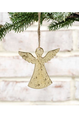 PD Home & Garden Hammered Gold Angel Ornament