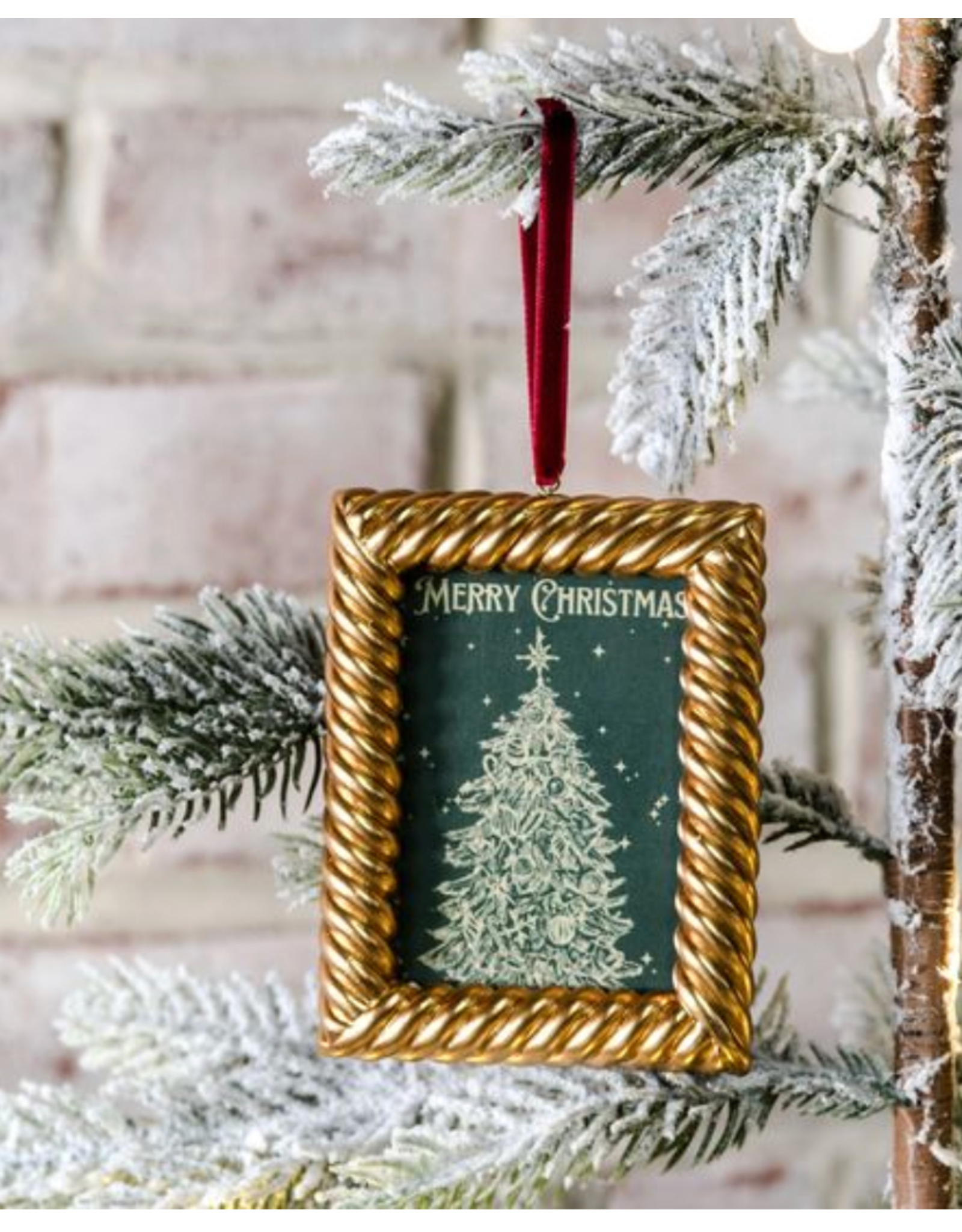 PD Home & Garden Gold Square Frame Ornament