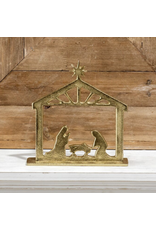 PD Home & Garden 8" Gold Table Nativity
