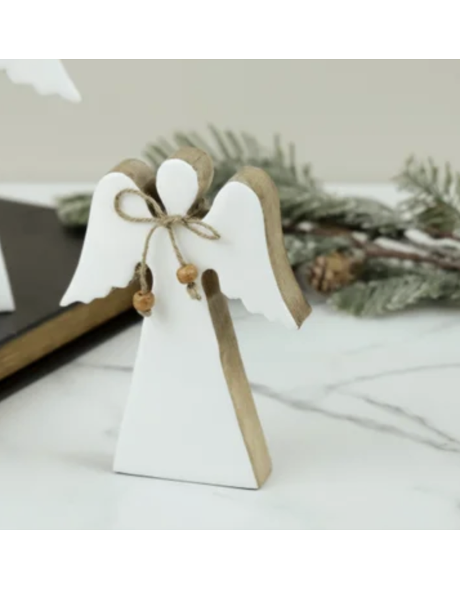 PD Home & Garden Wood Enamel Angel 6.3"