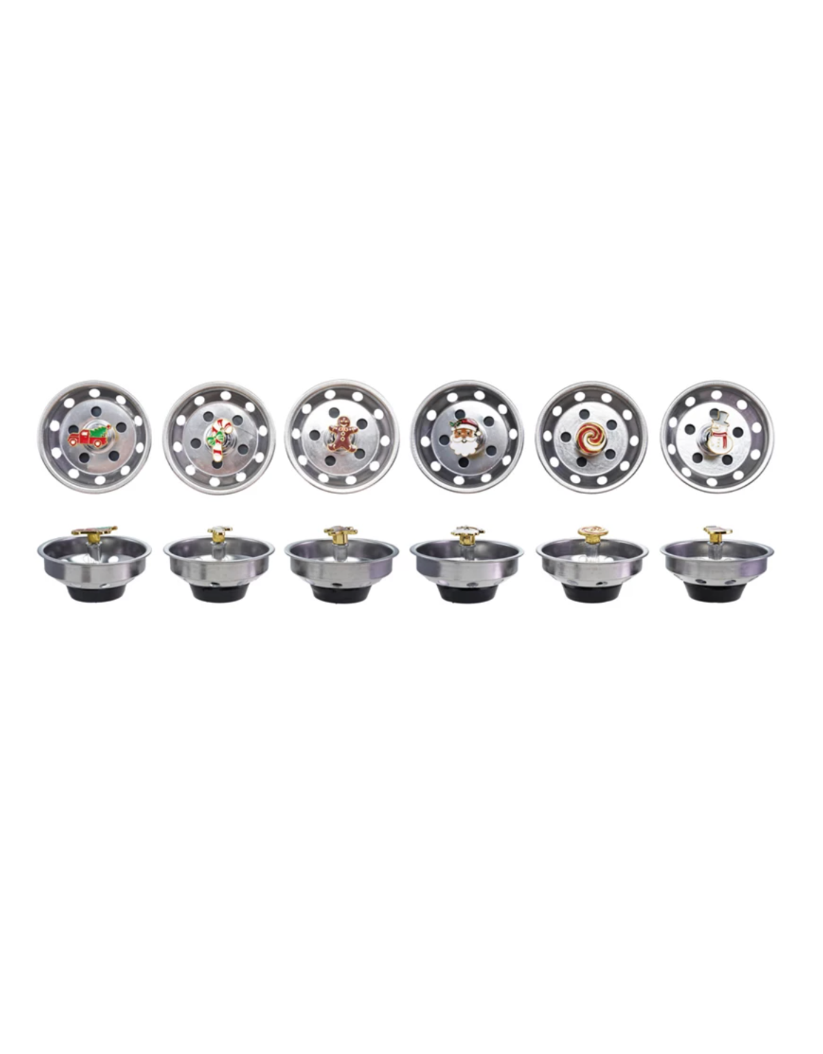 Creative Co-Op Holiday Stainless Steel Sink Strainer