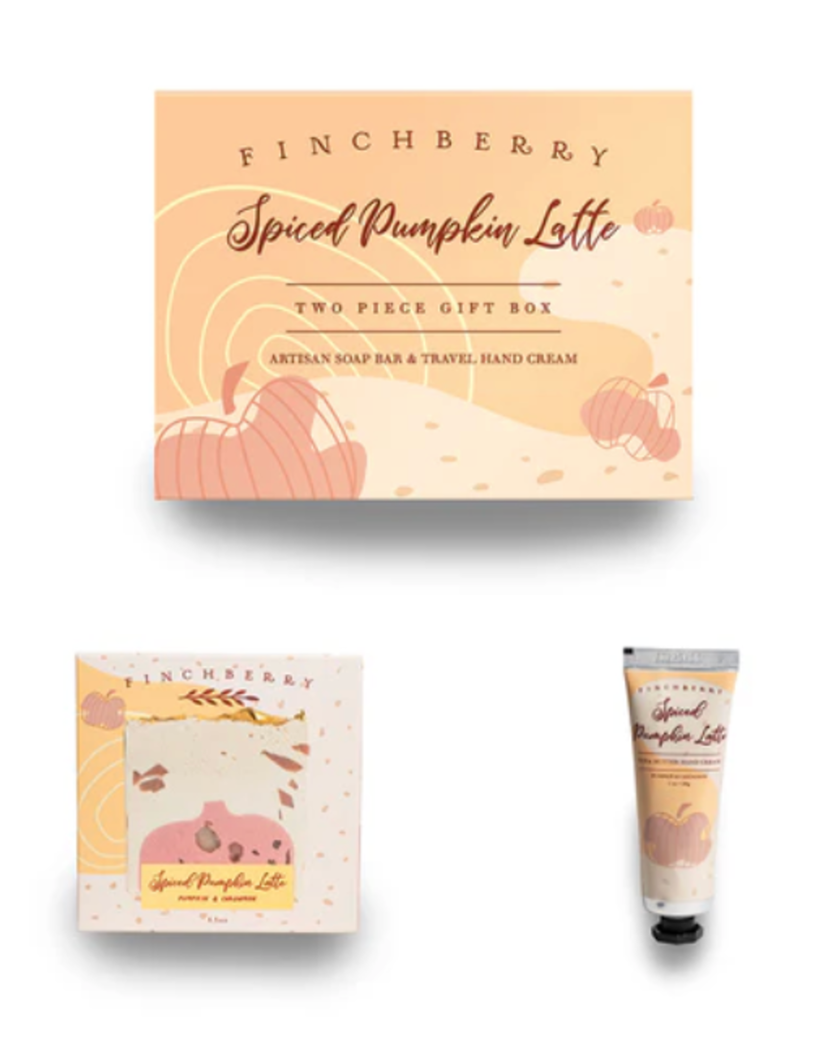 FinchBerry Fall Gift Box, Soap & Lotion, Spiced Pumpkin Latte