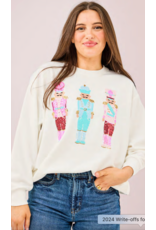 Mary Square Three Nutcrackers Sweatshirt