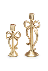 Burton & Burton Gold Bow Candle Holder, Large