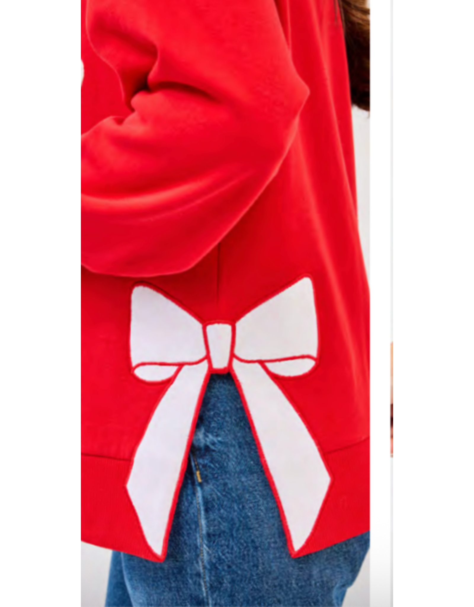 Mary Square Merry Bow Sweatshirt