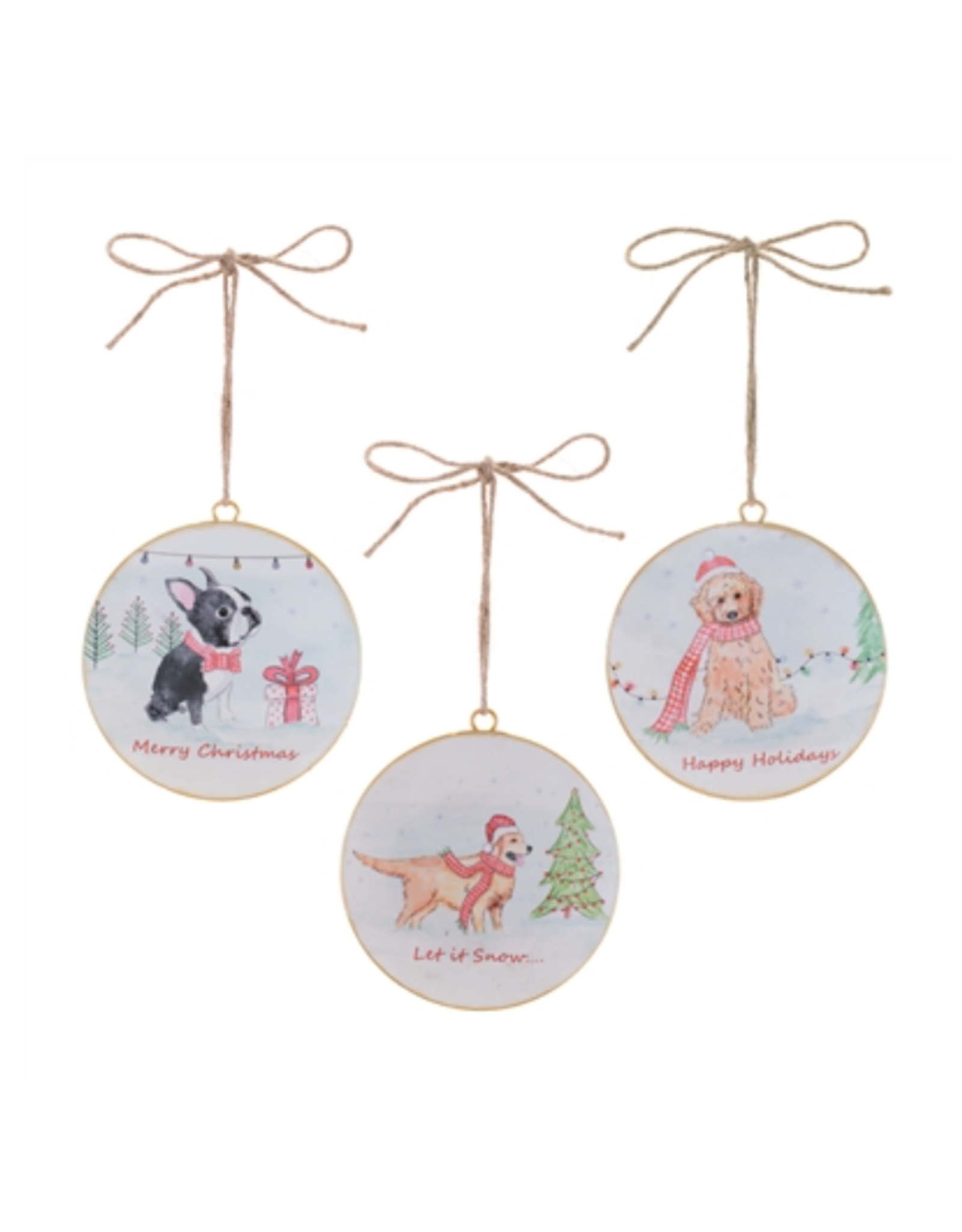 Melrose Dog Disc Ornament