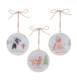Melrose Dog Disc Ornament