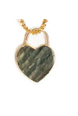 Winston and Waits WW Stone Heart Charm
