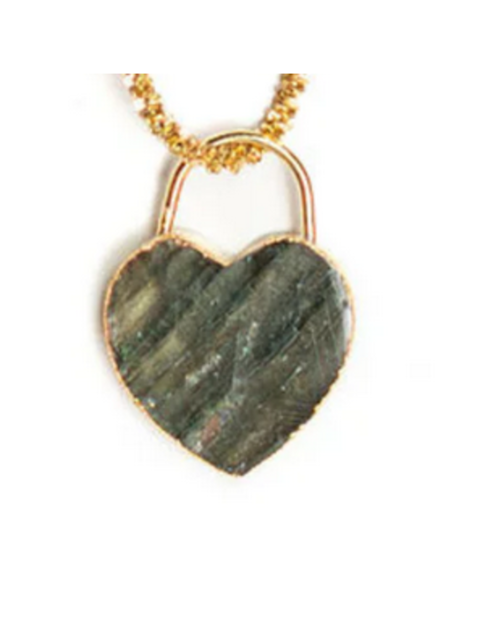 Winston and Waits WW Stone Heart Charm