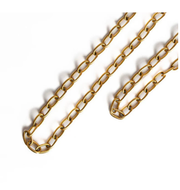 Winston and Waits Chunky Rope Link Chain, 18" Gold