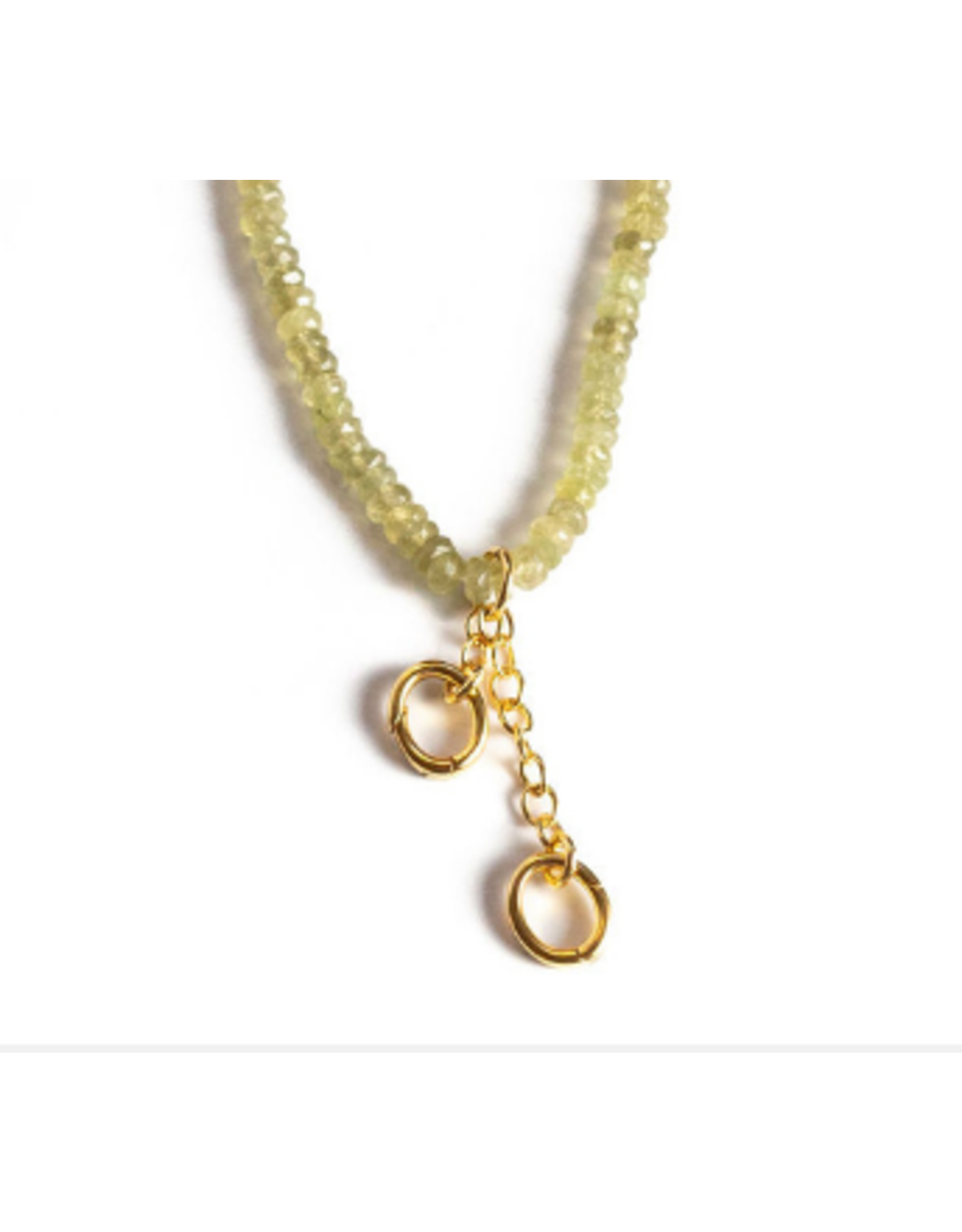 Winston and Waits Gemstone Double Clasp Necklace