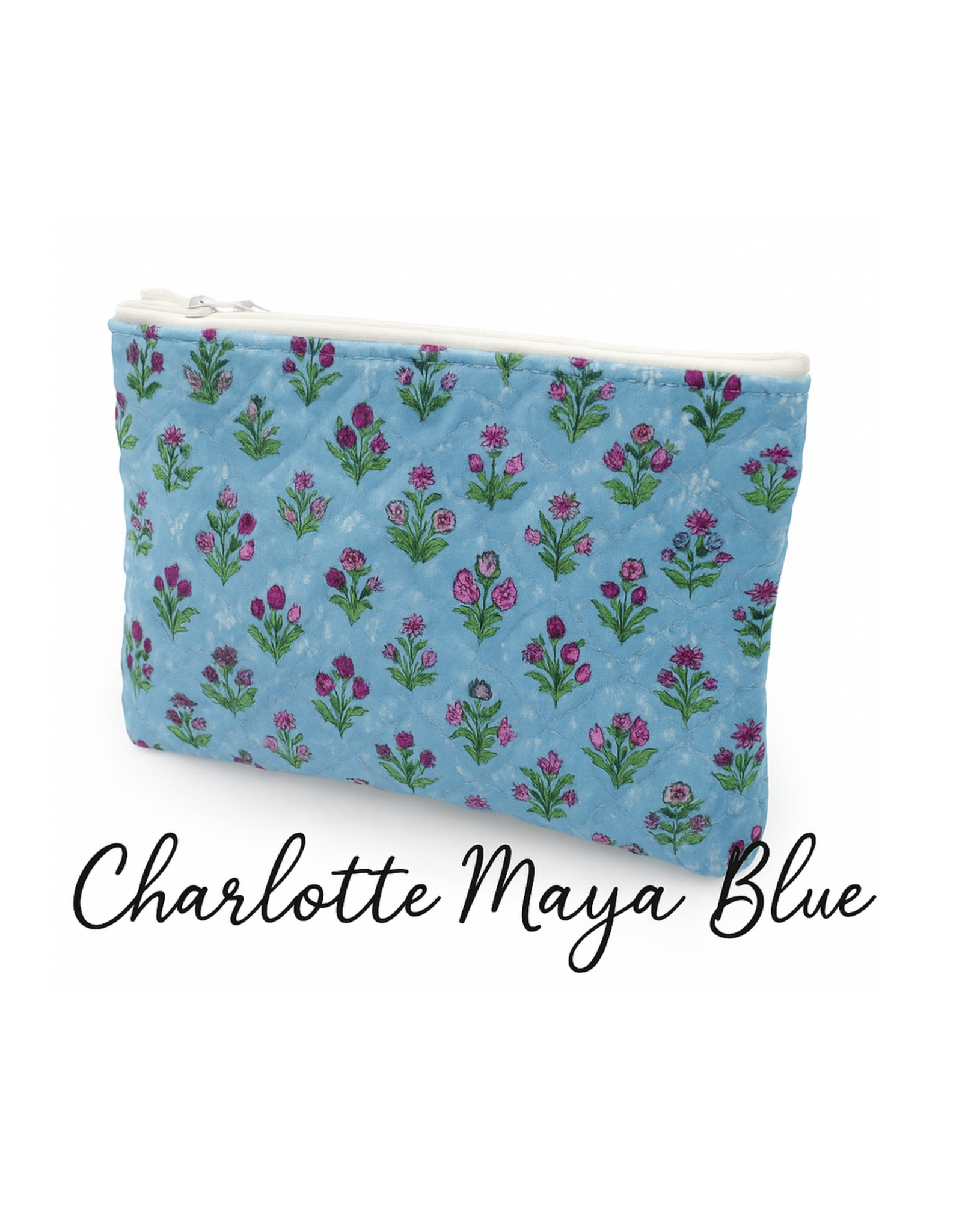 Ida Mae IM Quilted Makeup Bag