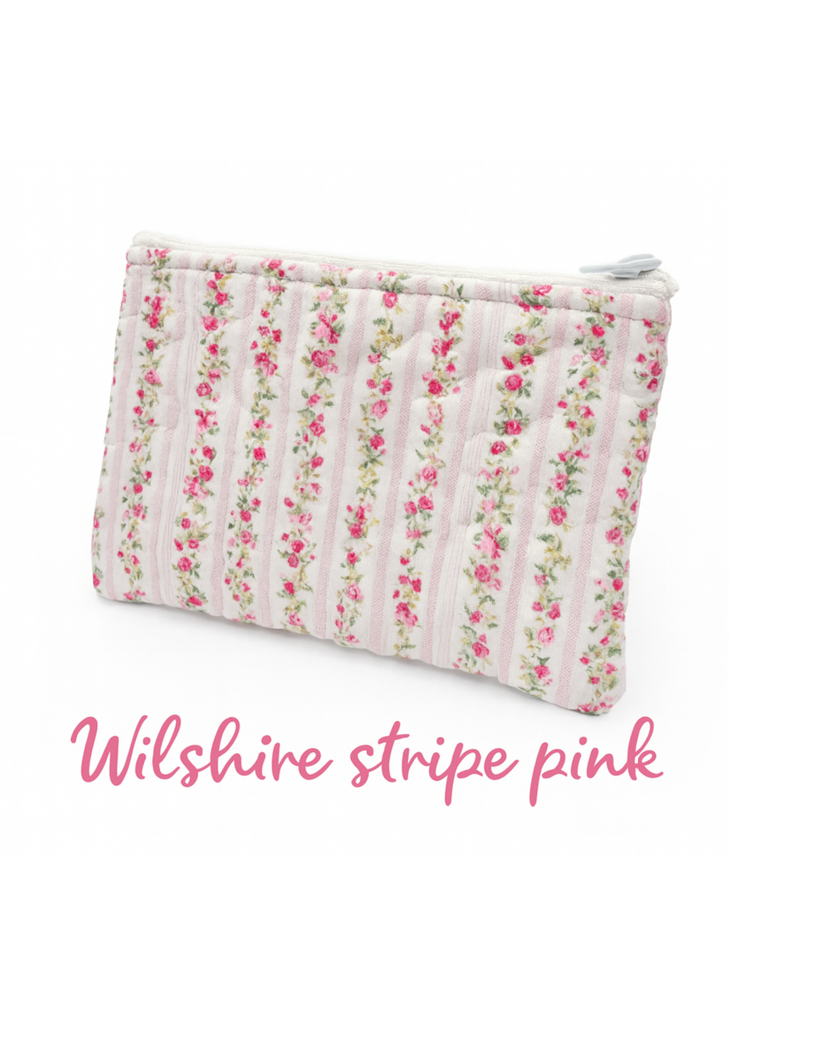 Ida Mae IM Quilted Makeup Bag