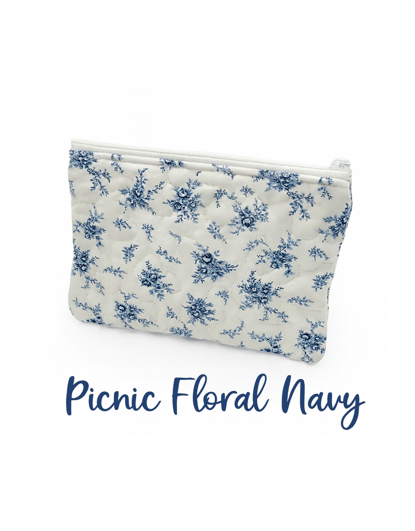 Ida Mae IM Quilted Makeup Bag
