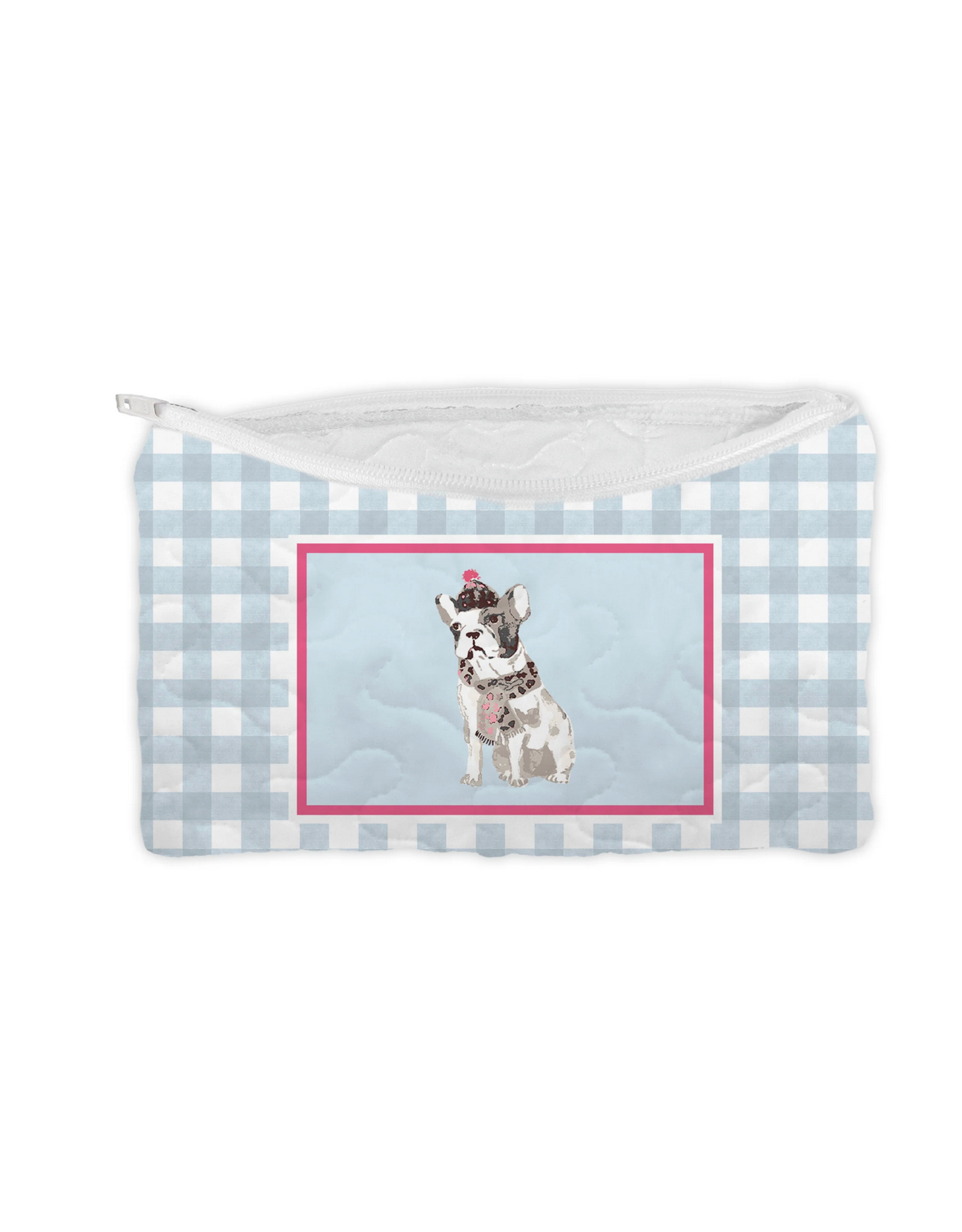 Ida Mae IM Holiday Quilted Makeup Bag