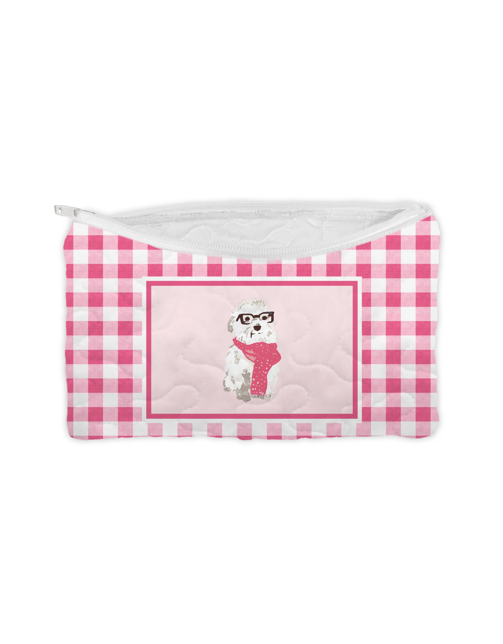 Ida Mae IM Holiday Quilted Makeup Bag