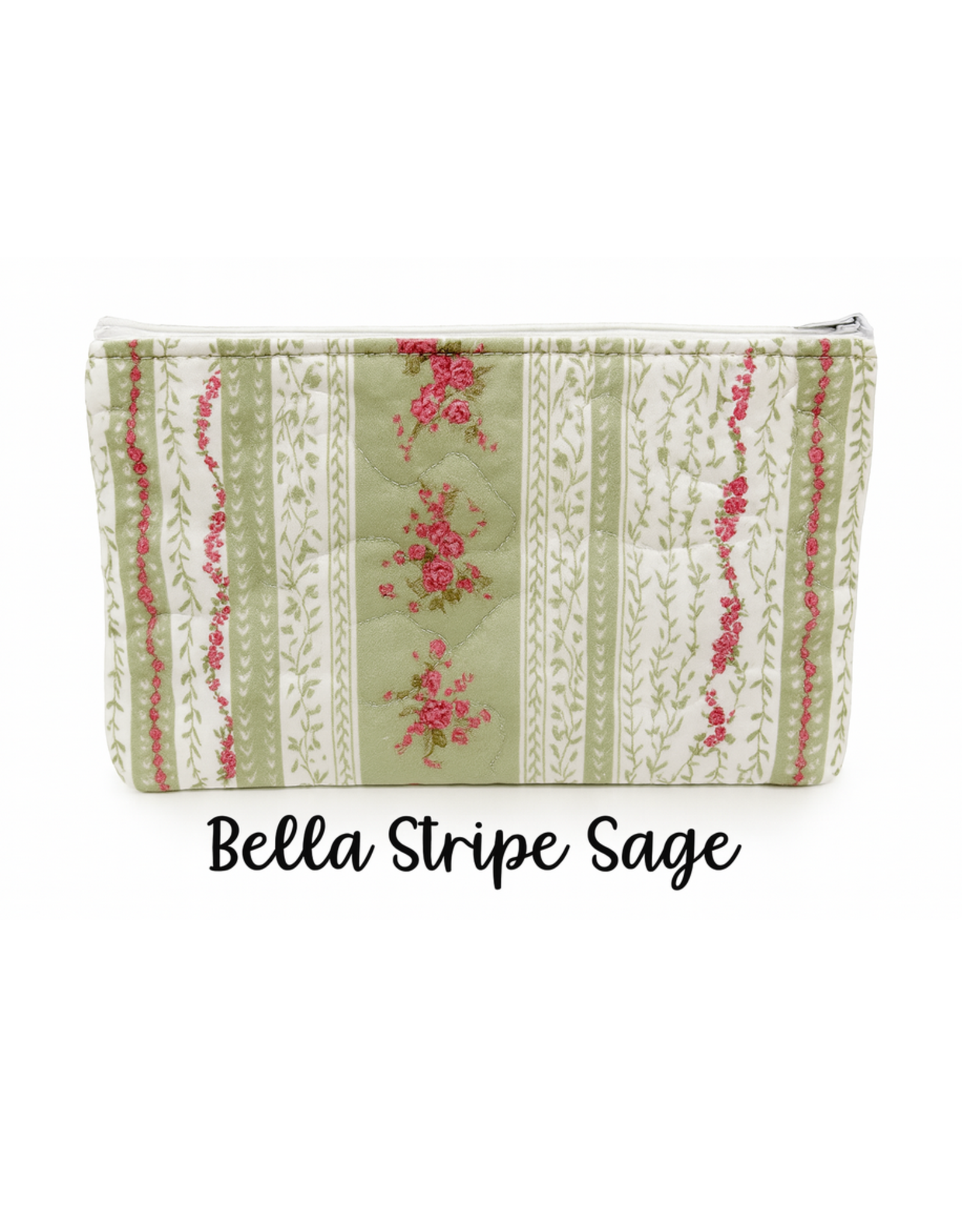 Ida Mae IM Quilted Makeup Bag