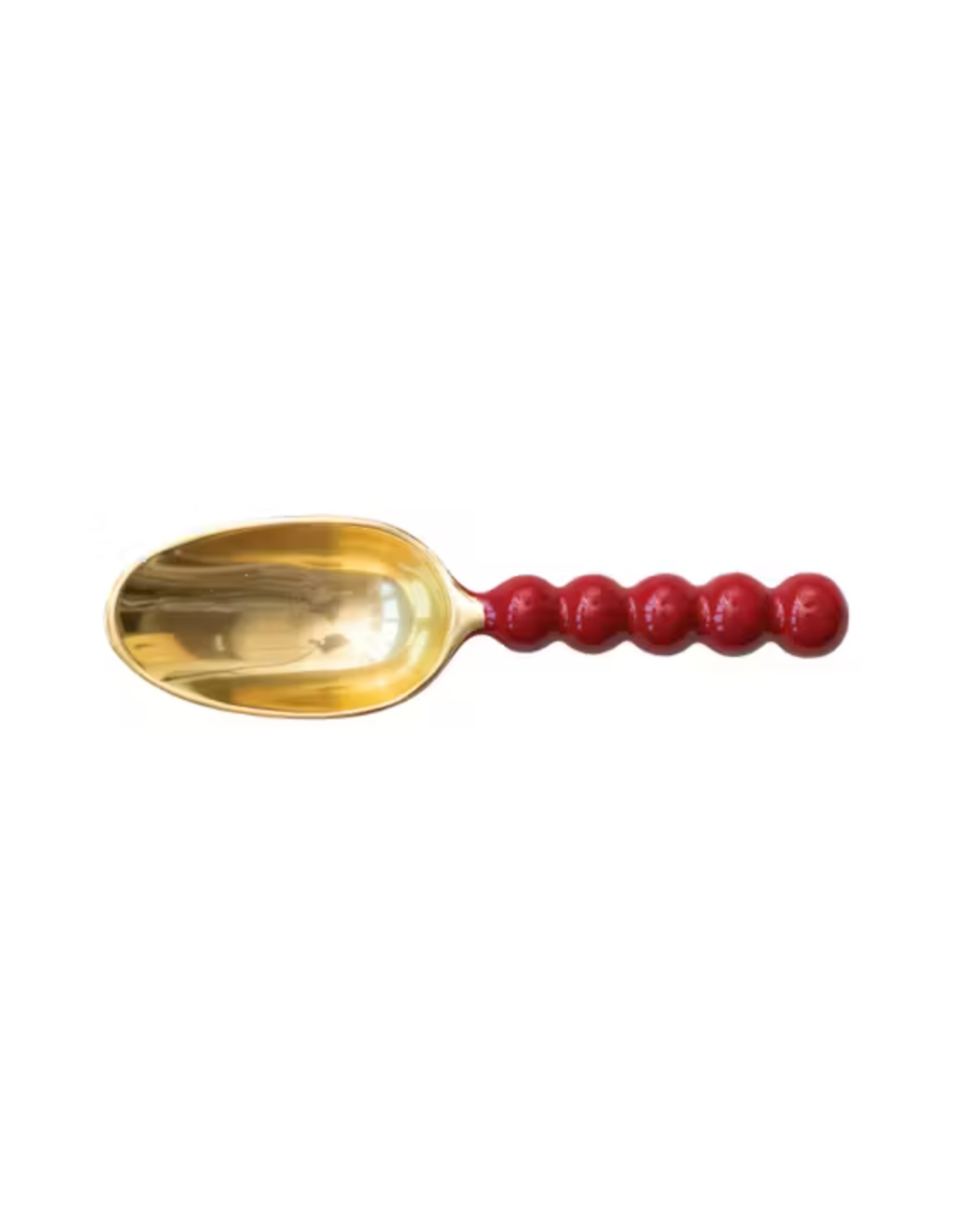 Creative Co-Op 9.5" Enamel Stainless Red Scoop