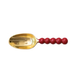 Creative Co-Op 9.5" Enamel Stainless Red Scoop