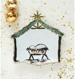 Creative Co-Op Baby In A Manger Dish