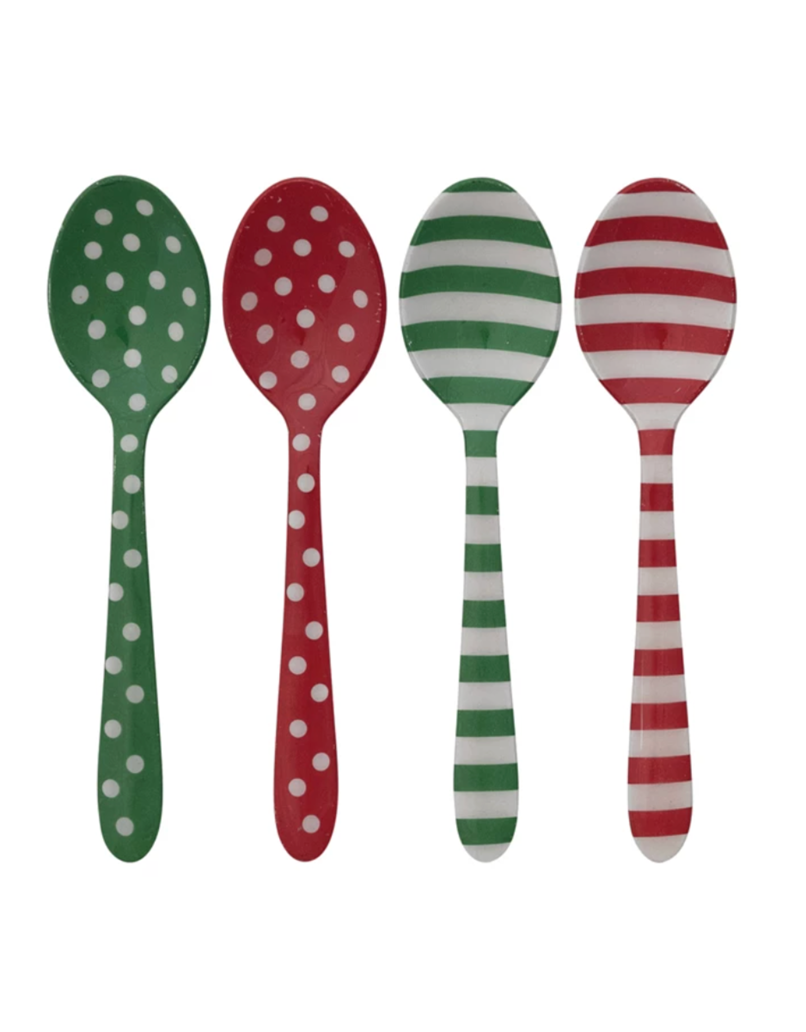 Creative Co-Op Enameled Stainless Steel Spoon