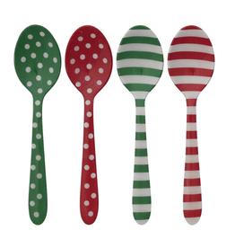Creative Co-Op Enameled Stainless Steel Spoon
