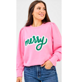 Mary Square Merry Pink Kelly Sweatshirt