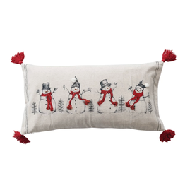 Creative Co-Op 28" Frosty & Friends Pillow