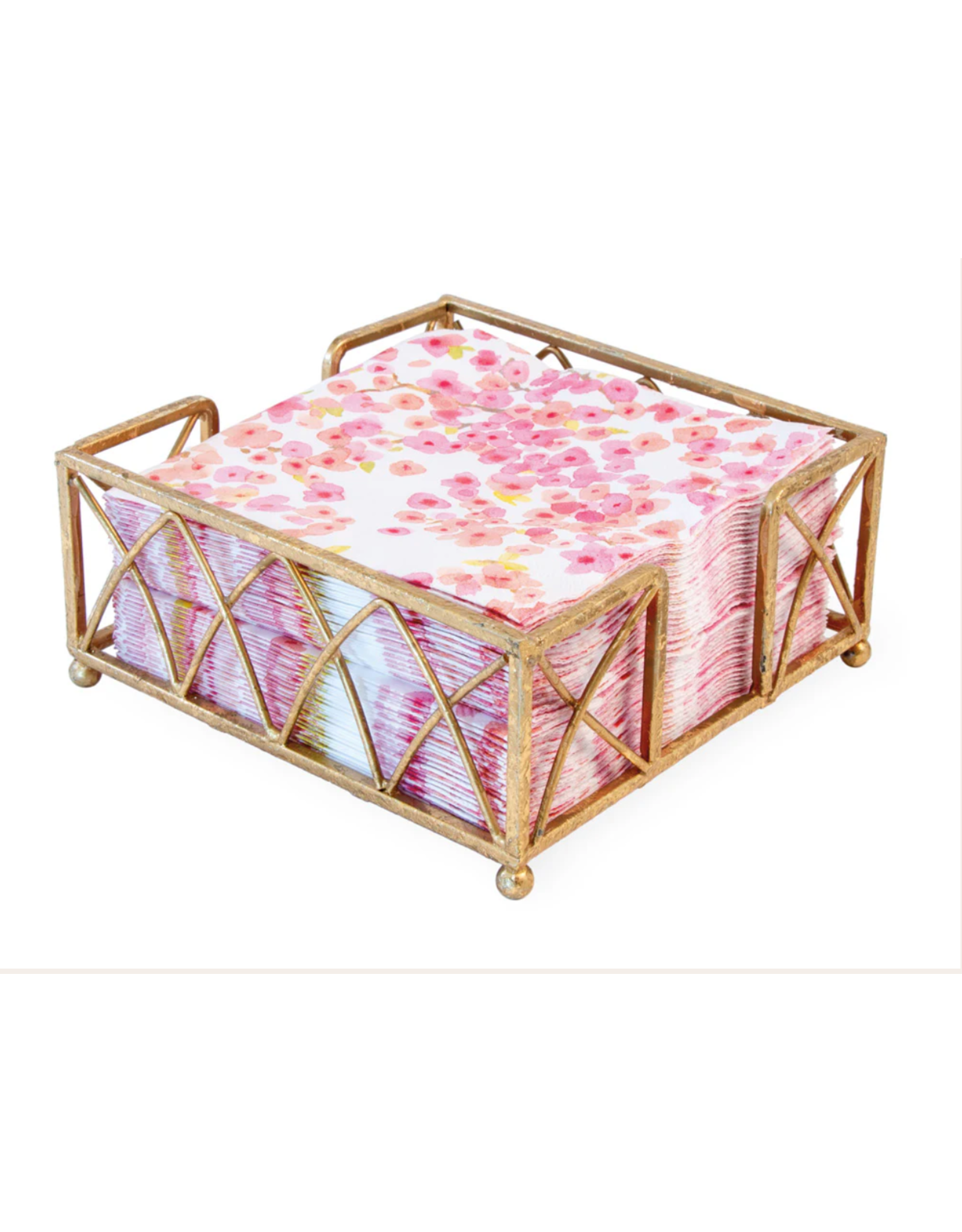 Boston International Arch Gold Leaf Cocktail Napkin Holder