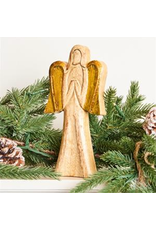 Mary Square MS Wood Angel Small