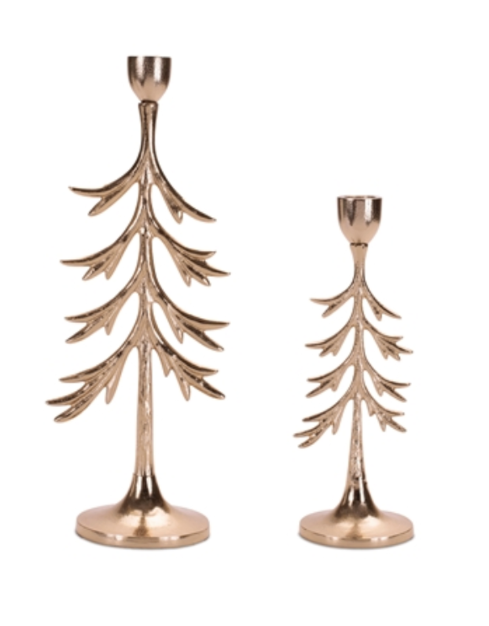 Melrose Golden Tree Candle Holder 9.25"