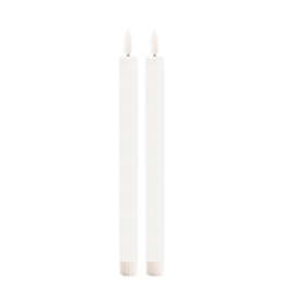 Melrose FIA Wick White Taper Candle, set of 2