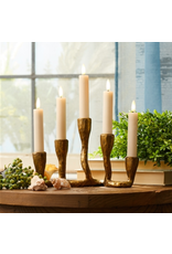Melrose Gold Taper Resin Candle Holder