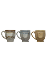 Creative Co-Op Stoneware Mug with Tea Bag Holder