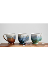 Creative Co-Op Stoneware Mug with Tea Bag Holder