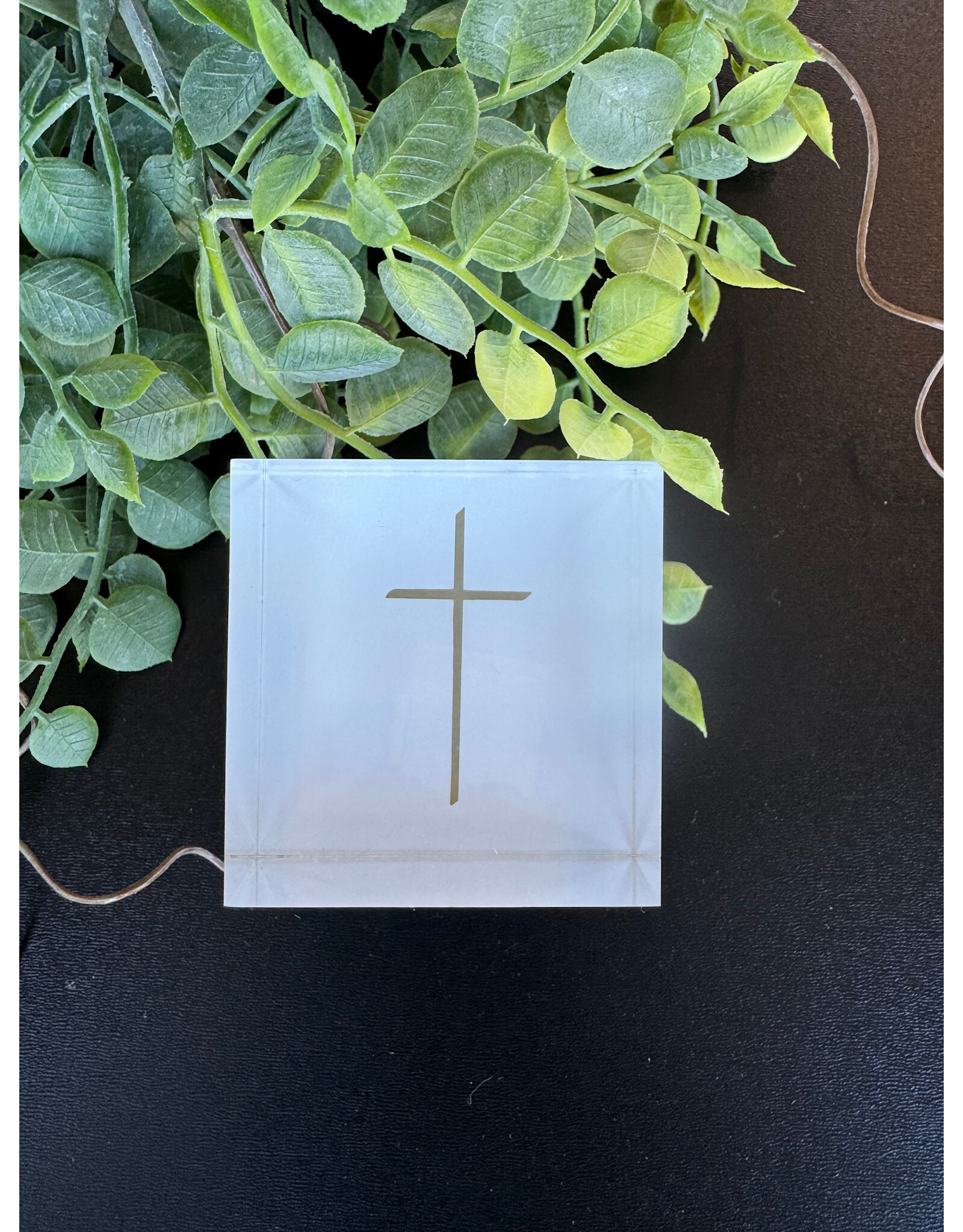 Eva Belle 2" Acrylic Cross Block