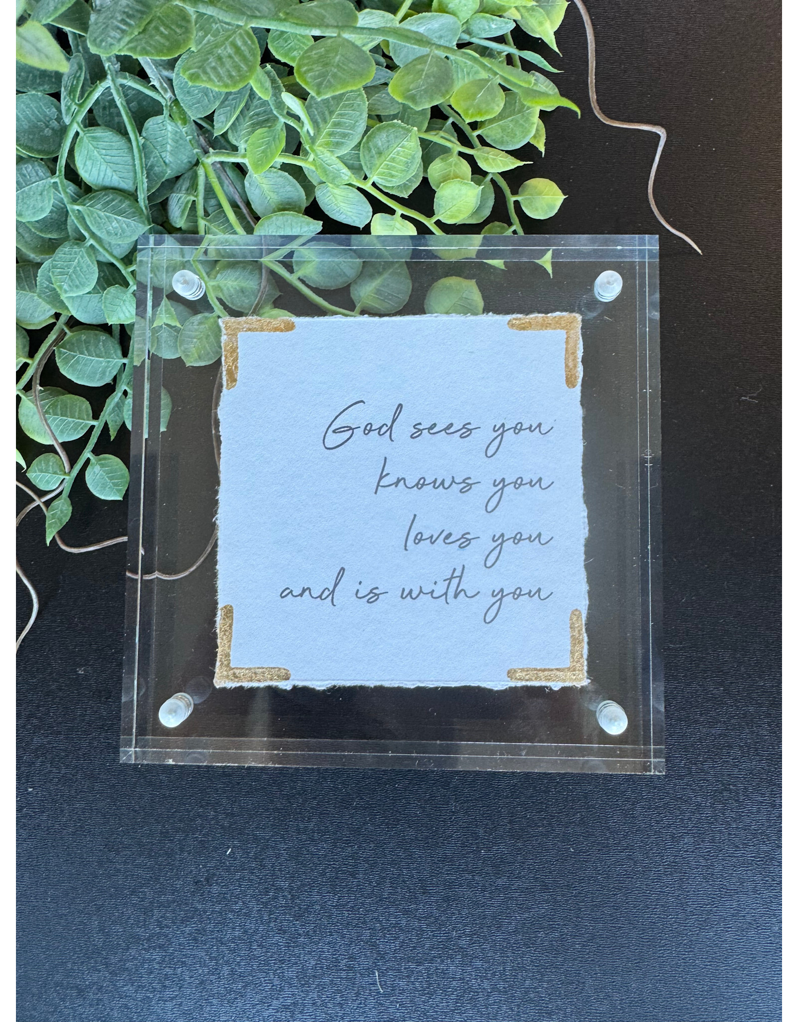 Eva Belle 4x4 Acrylic Block