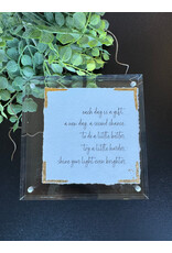 Eva Belle 5 x 5 Each Day is a Gift