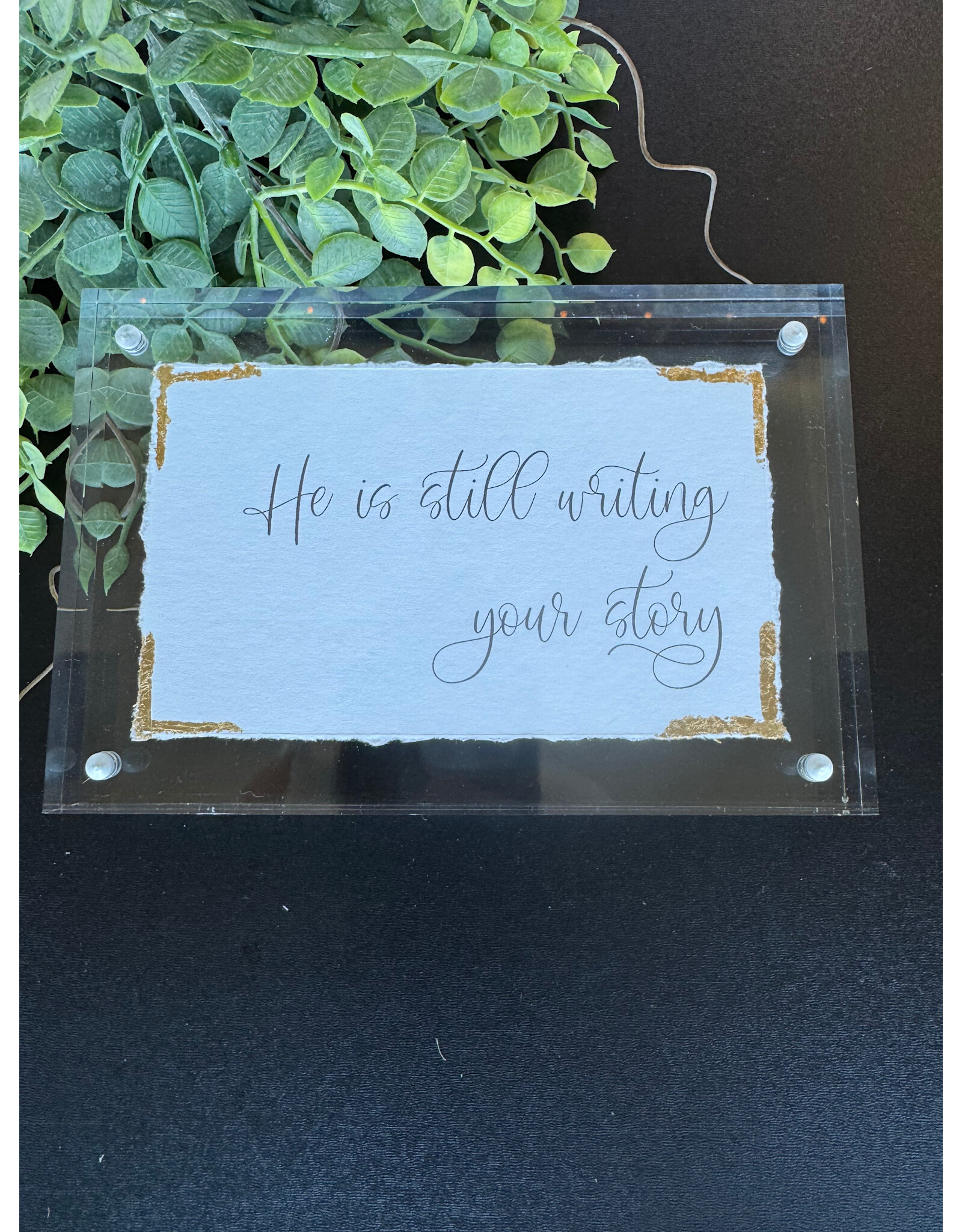 Eva Belle 4x6 Acrylic Block